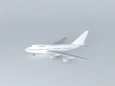 Template Boeing 747SP PW; Superfix4 Free 3D model