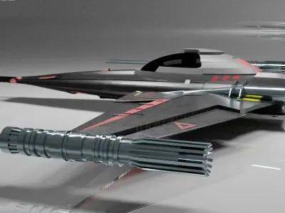 Space Fighter Jet  3D model