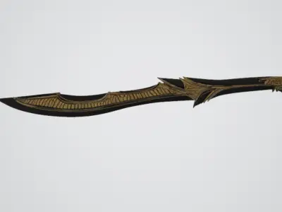 Elfic sword 3D model