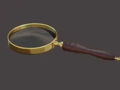 Magnifying Glass 3D Model  Low-poly 3D model