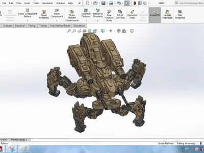 Spider Tank 3D print model