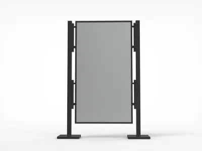 Outdoor Advertising Stand V4 3D model