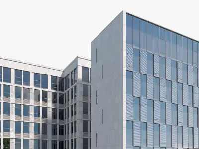 Office Building 01  Low-poly 3D model