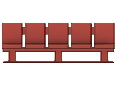 Model Railway Platform Seats Single and Double Sided 3D print model