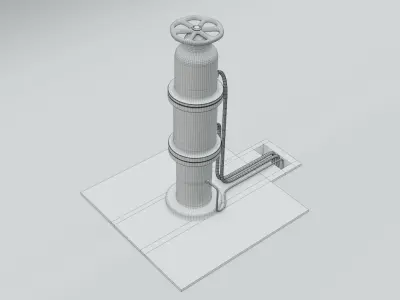 Industrial Valve 3D model purchase