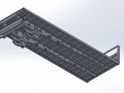 Drawbar Trailer Body 3D model