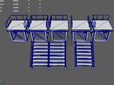 Industrial Platform 3D model get