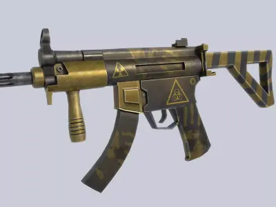 MP5K Biohazard Low-poly 3D model