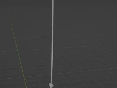 katana sword low poly Low-poly 3D model