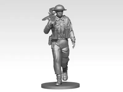 British soldier ww2  09 3D print model