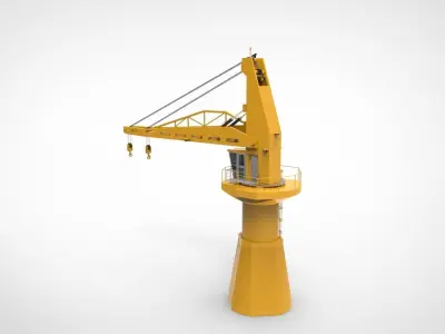 ship crane 3D model
