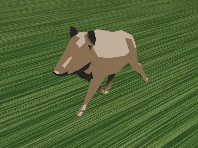 Wild boar 3D model