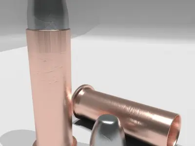 38 Special Bullet Low-poly 3D model