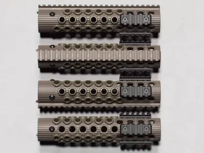 Alpha BattleRail Handguards - Replica Low-poly 3D model