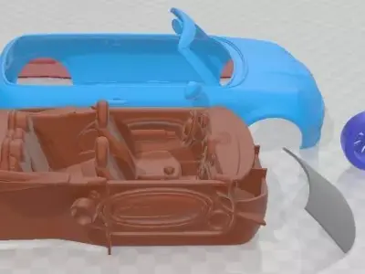 Mini John Cooper Works Convertible 2012 Printable Car 3D print model
