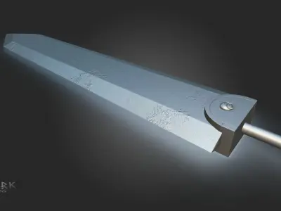 Berserk Sword Dragonslayer  Low-poly 3D model