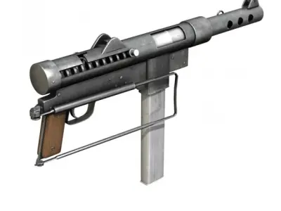 Carl Gustav M45 - Swedish K SMG 3D model