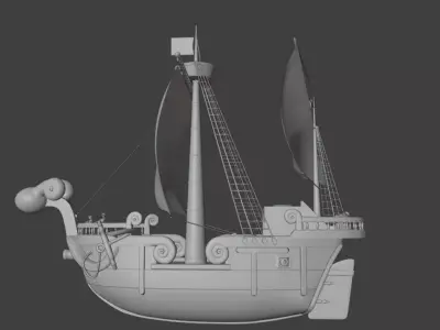 AnimePirateShip3DModel One Piece 3D model