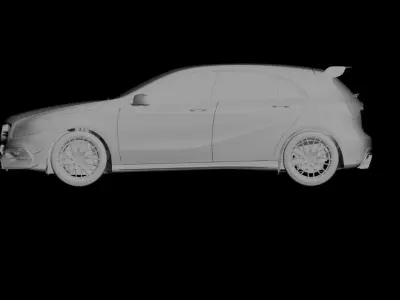 mercedes A45 AMG 3D model