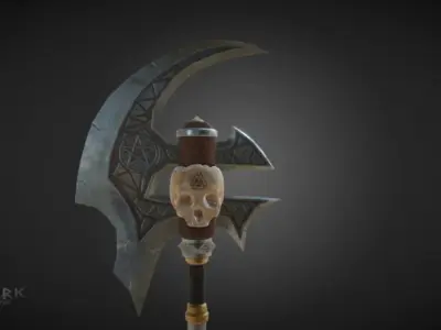 The Viking Axe of Destruction  Low-poly 3D model