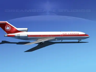 Boeing 727-200 Air Canada 3D model