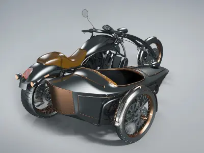 Bike Steampunk 3D model