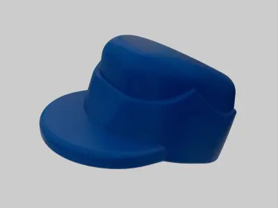 lego matchable hat Low-poly 3D model