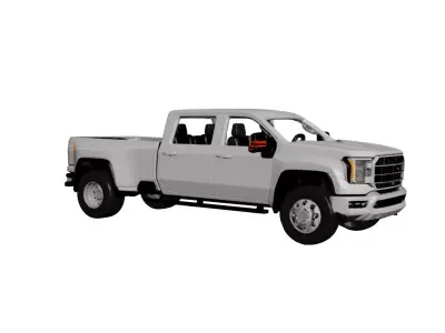 Generic Pickup Truck Versatile Vehicle Design 01 3D model