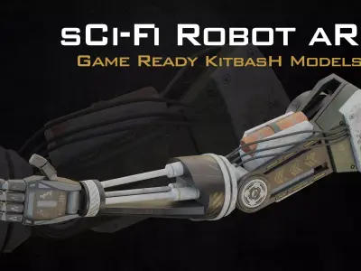 Sci-Fi Robot Arm-Game Ready 3D model