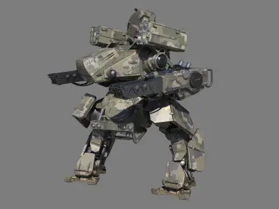 Mech-Tank 2 armored robot 3D model