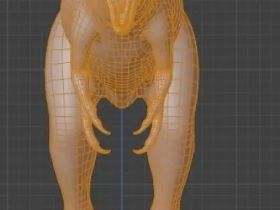 Qianzhousaurus Low-poly 3D model