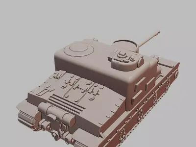 AT 15A Heavy Tank Destroyer 3D Printable  3D print model