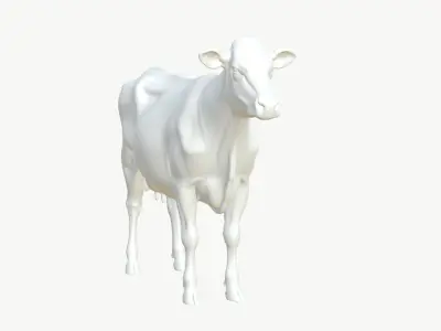  Realistic 3D Cow Model 