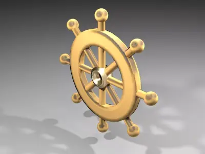Ship Wheel 1 3D model