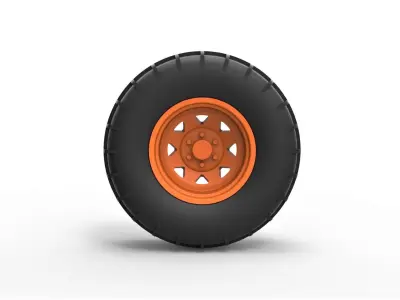 Rear wheel for Dune Buggy 5 3D print model