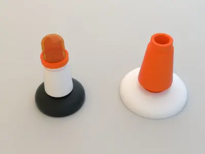 Lego stop signs Free 3D model