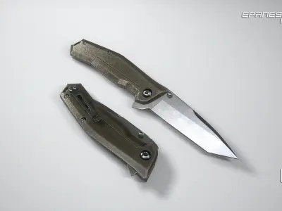 13 knife Low-poly 3D model