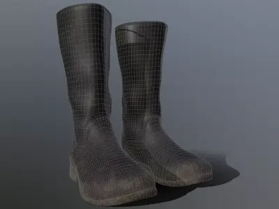 Military Boots Low-poly 3D model purchase