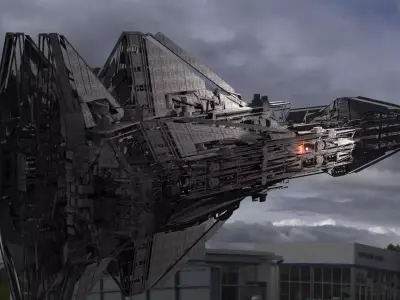 Dreadnaught Ship Wreck 12 3D model