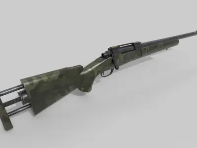 M24 Sniper Rifle Low-poly 3D model Low-poly 3D model