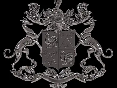 Coat of arms 3D print model
