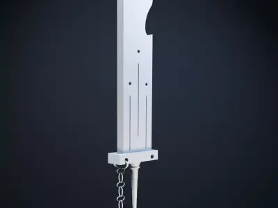 Fantasy Sword Celestial Edge 3D Model Low-poly 3D model