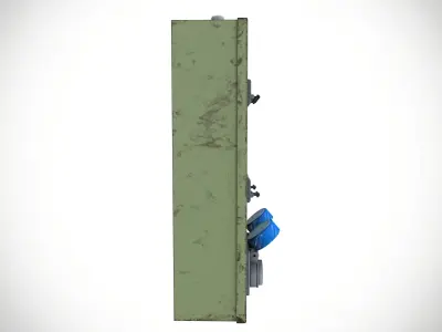 Electric Box with plug Low-poly 3D model