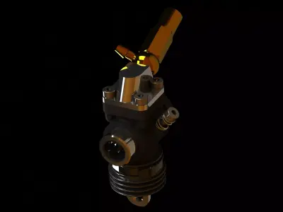 Nitro Engine Carburetor for Rc Cars 3D model