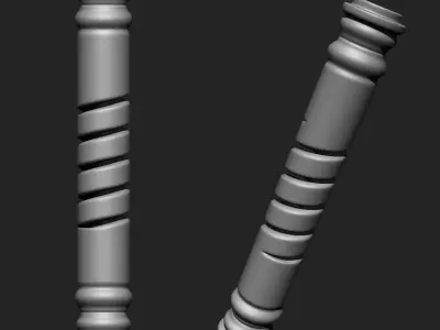Wooden Pillar Collection IMM Brush Pack  in One 16 Vol 2 3D model