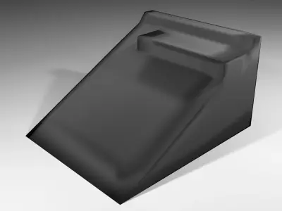 Skateboard Track - Step-down 3D model