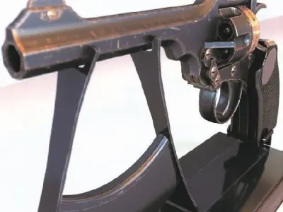 Revolver 3D model 9