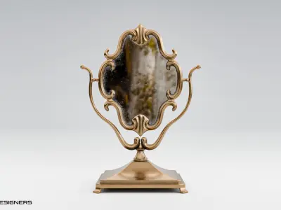Vintage Vanity Mirror 3D model