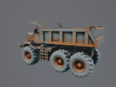 dump truck 3D model get