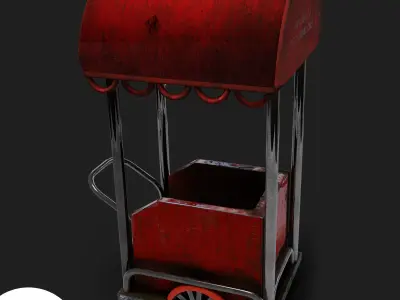 Trolley assets for gaming  3D model